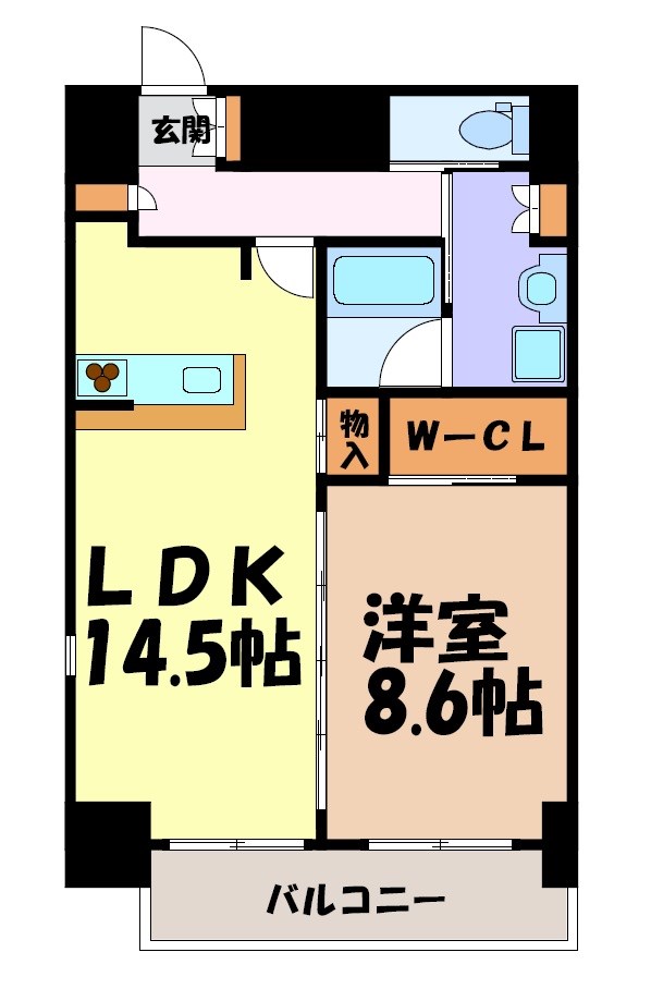 PURE　RESIDENCE名駅南 間取り