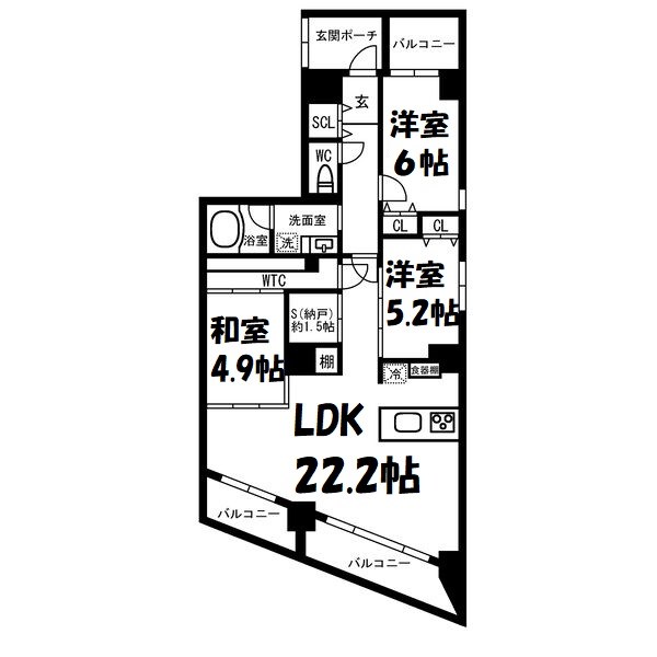 PHOENIX KANAYAMA 間取り