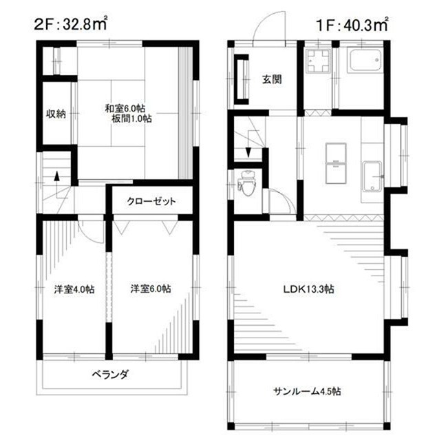 東京都中野区東中野４丁目 間取り