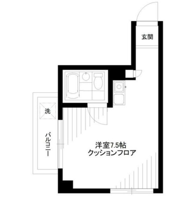 東京都新宿区早稲田鶴巻町 間取り