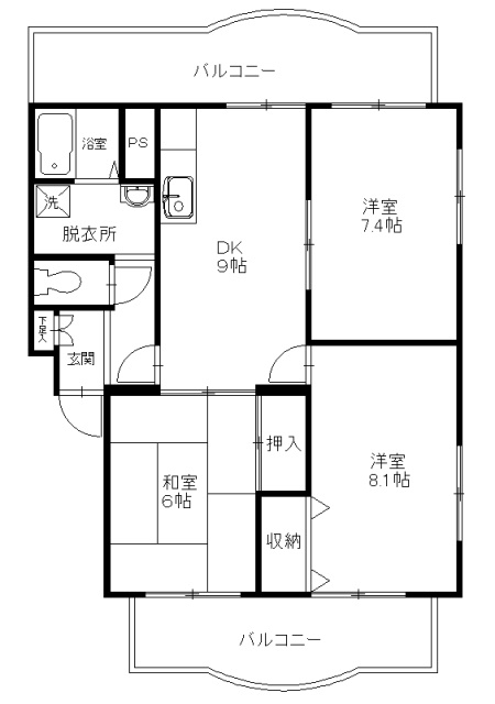 メイプル・オーニシ 302号室 間取り