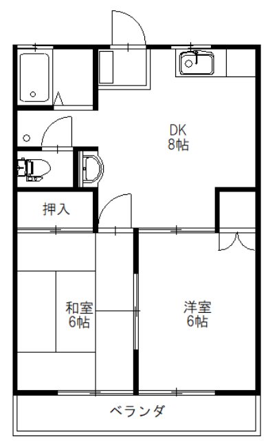 サンライズ東大和    間取り