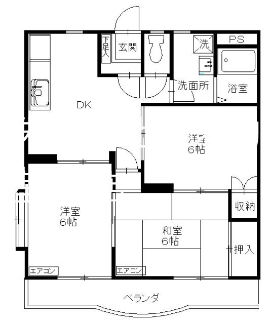 武蔵村山ウエストハイツ      間取り