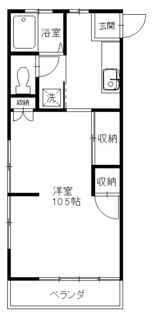 榎本コーポ   間取り