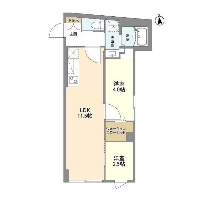 ウェルスクエア学芸大学Ⅱ 間取り