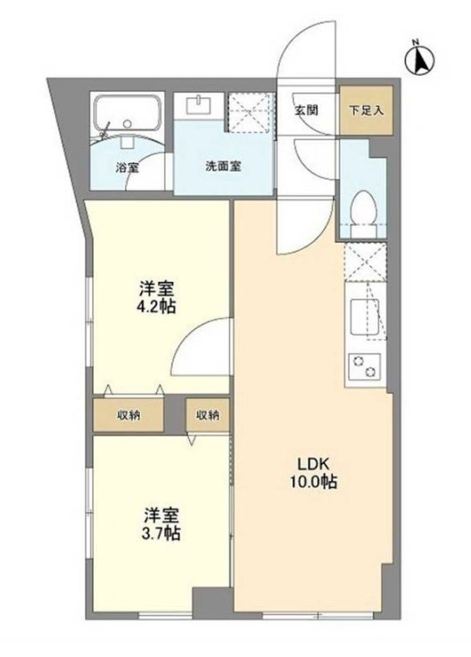 ウェルスクエア学芸大学Ⅱ 間取り