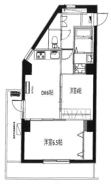 朝日北千束マンション 間取り