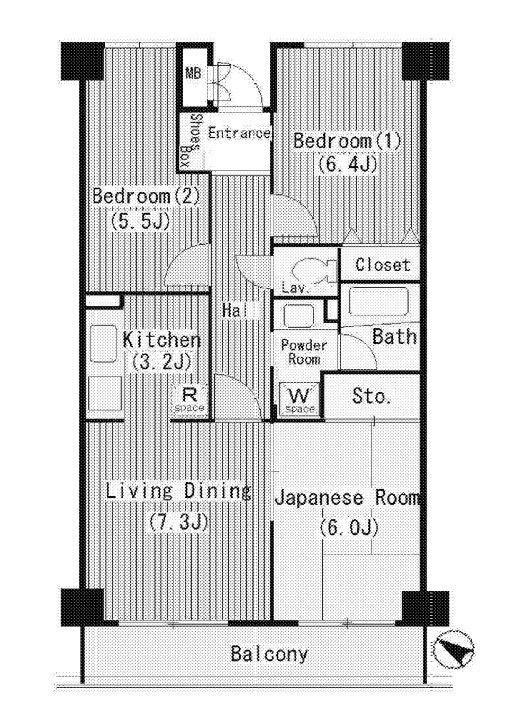 田園調布スカイライトマンション 間取り