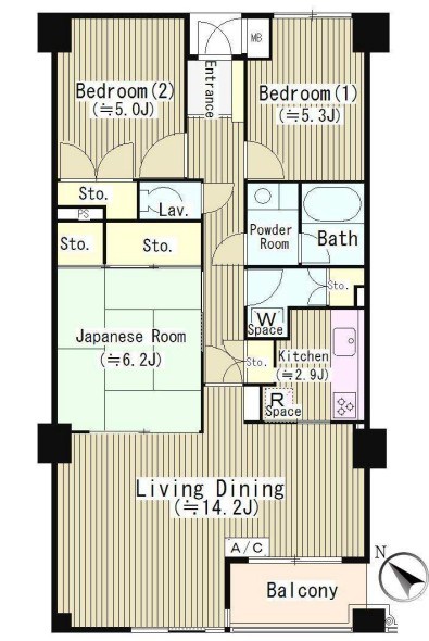 田園調布南マンション 間取り