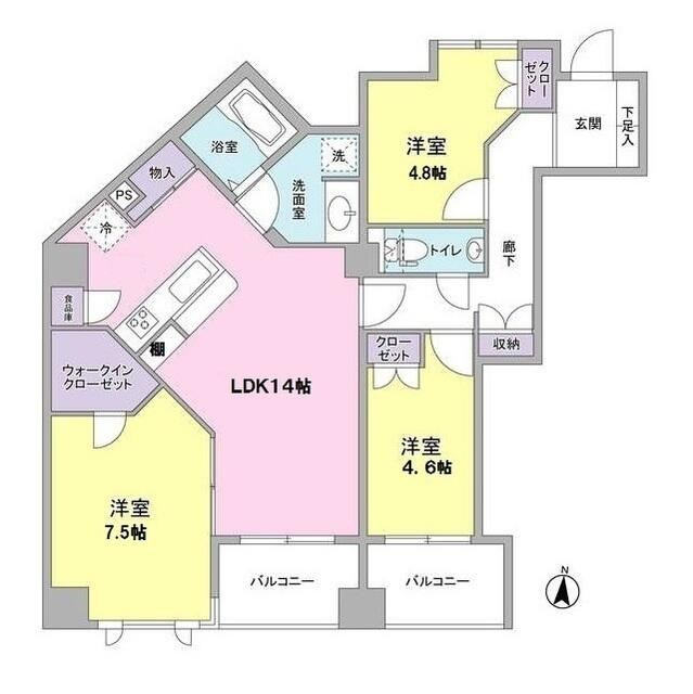 グリーンテラス世田谷 間取り