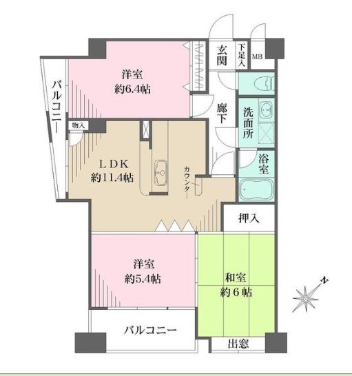 ソレイユ雪谷 間取り