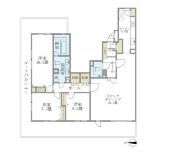 アパートメンツ東山 間取り