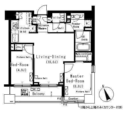 パークキューブ代々木富ヶ谷 間取り