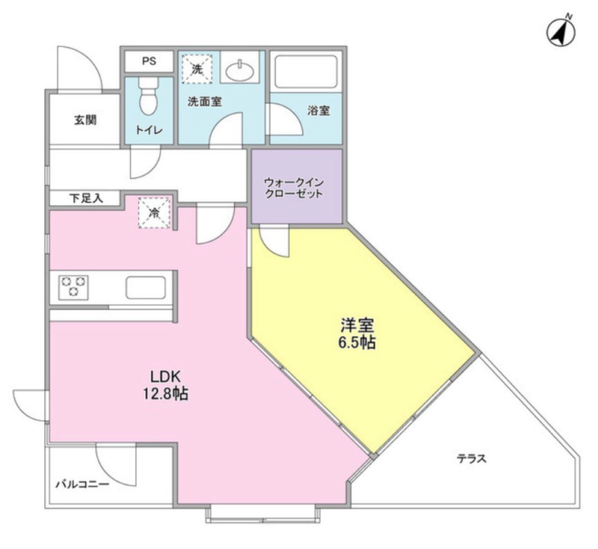 21°de南平台 間取り