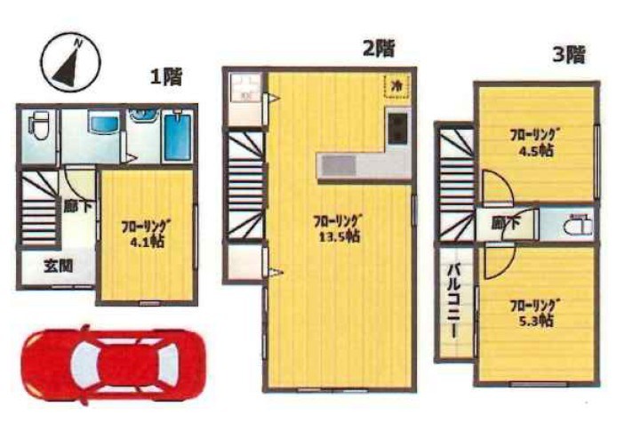 上馬4丁目戸建 間取り