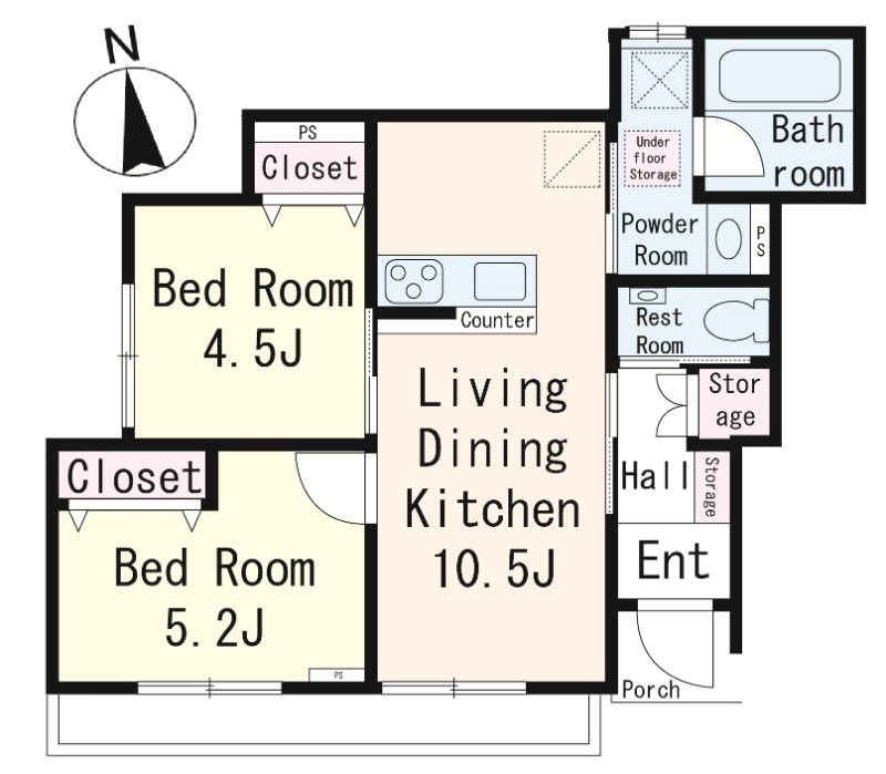 Kua Maison J(クア メゾン ジェイ) 間取り