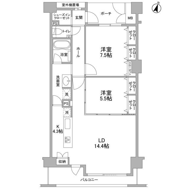 ソアラノーム碑文谷 間取り