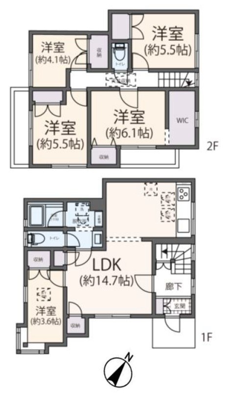 経堂4丁目戸建 間取り