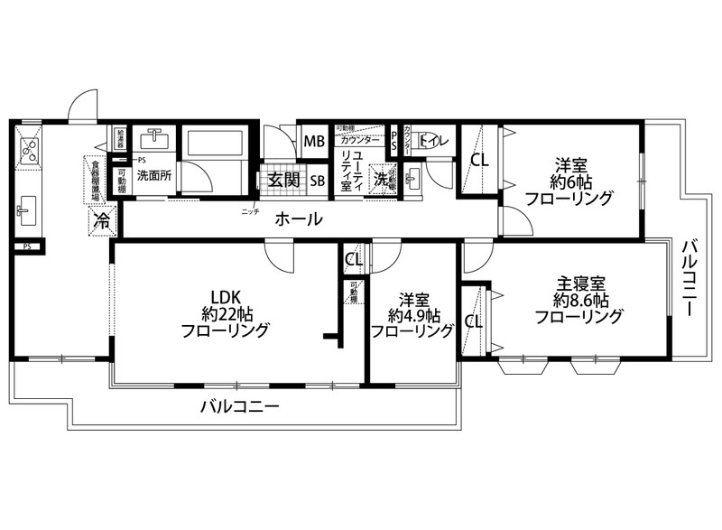 上目黒小川坂ハイツ 間取り