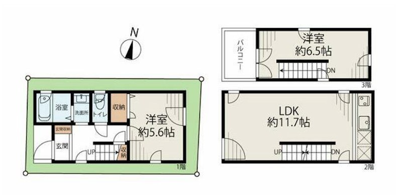 三宿2丁目戸建 間取り