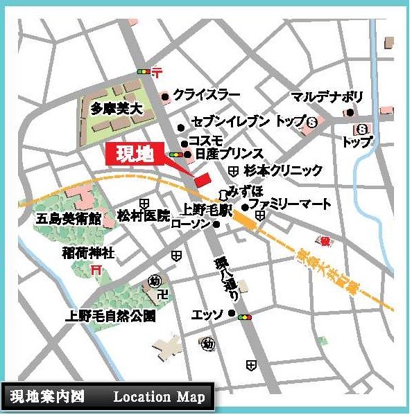 クリオ上野毛ラ モード 地図（共通）