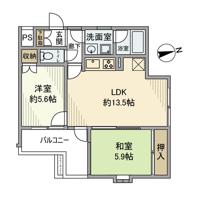 ピアコート上野毛 間取り