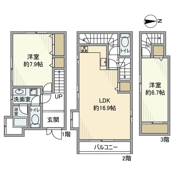 柿の木坂1丁目戸建 間取り