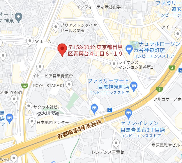 オーベル渋谷dL 地図（共通）
