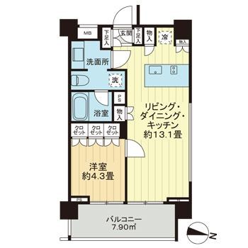 イクサージュ目黒 間取り