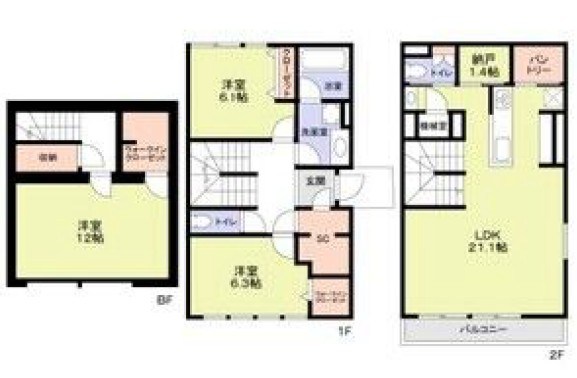 八雲5丁目戸建 間取り