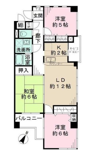 ソレイユ雪谷 間取り