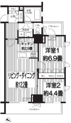 グランハイツ代々木 間取り
