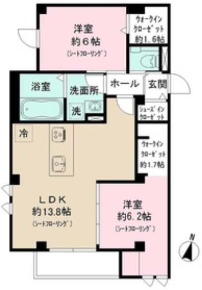 錦邸南麻布 間取り