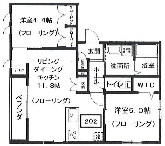 メゾンブラッシュ代々木上原Ⅱ 間取り
