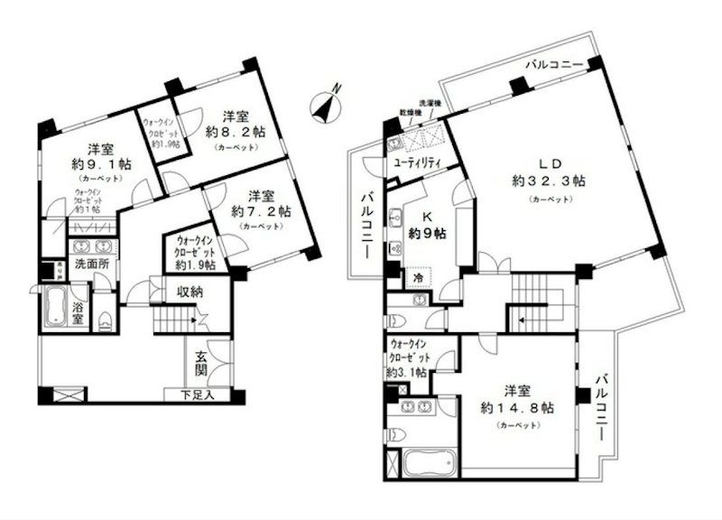 カメリアコート神山町 間取り
