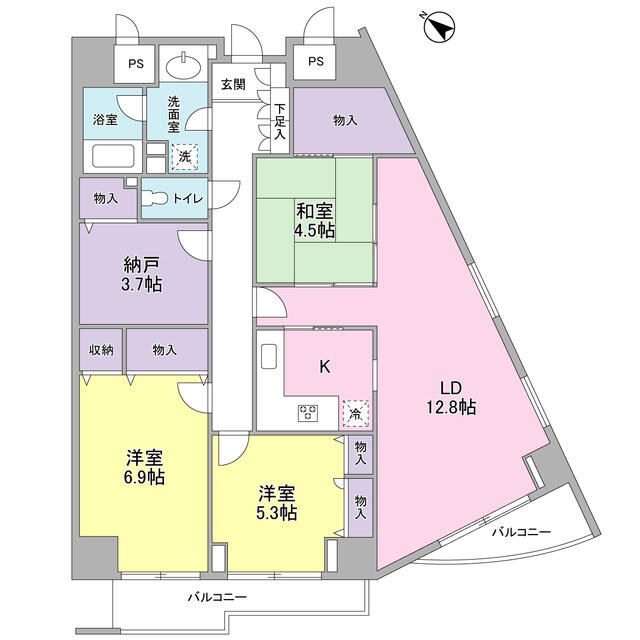 グランドメゾン三軒茶屋 間取り