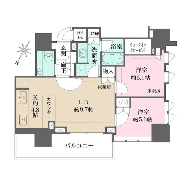 ザ パークハウス高輪タワー 間取り