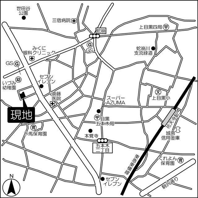 共栄ハイツ 地図（共通）