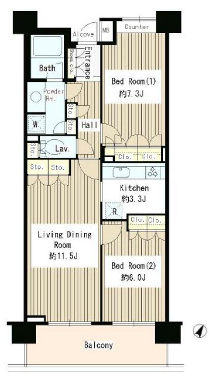 クラッサ目黒 間取り