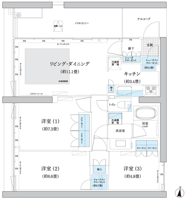ガーデニエール砧 WEST 間取り
