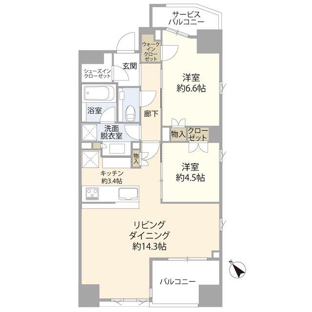 ザ マジェスティコート目黒 間取り