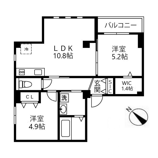 クレスト下北沢 間取り