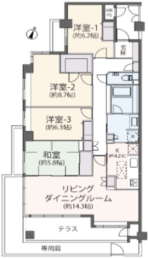 ソフィア目黒碑文谷 間取り