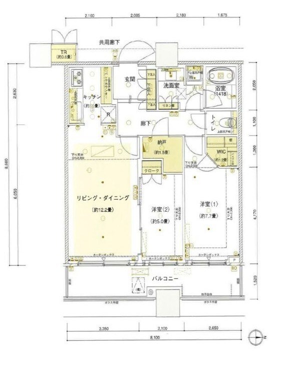 パークタワーグランスカイ 間取り