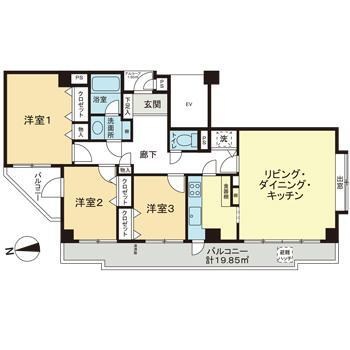 ライオンズガーデン世田谷 間取り