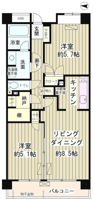 レジデンスシャルマン林試の森 間取り