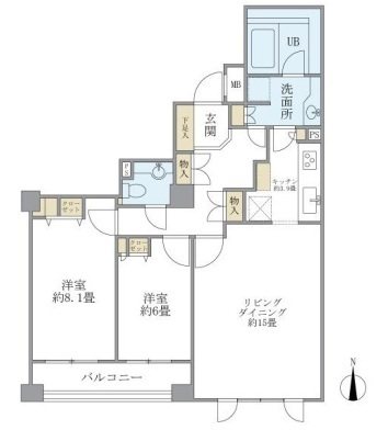 アパートメンツ東山 間取り