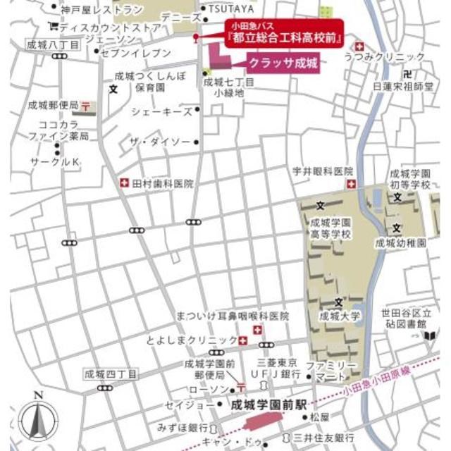クラッサ成城 地図（共通）