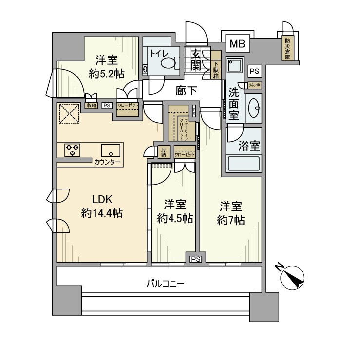 ドレッセ都立大学 間取り
