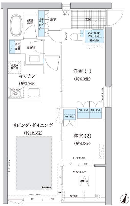 ガーデニエール砧 WEST 間取り